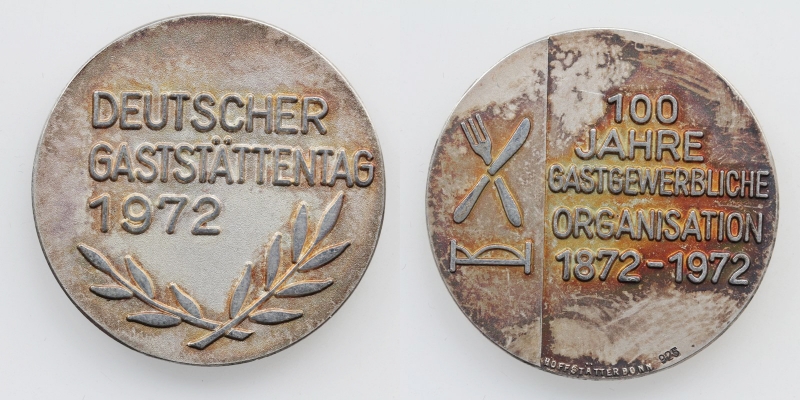 Silbermedaille Deutscher Gaststättentag 1972