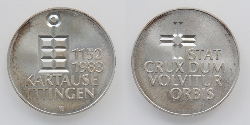 Schweiz AG-Medaille 1152-1983 Kartause Ittingen