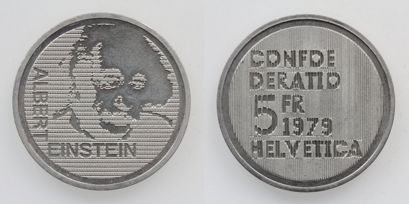 Schweiz 5 Franken 1979 B Albert Einstein