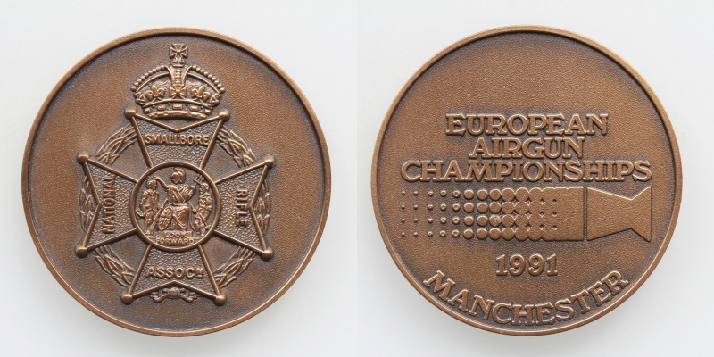 Großbritanien AE-Medaille Airgun Championsships Manchester 1991