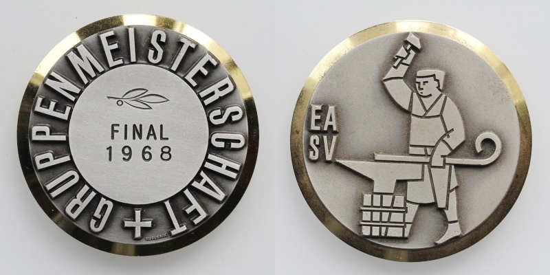 Schweiz Medaille Gruppenmeisterschaft Final 1968 EASV