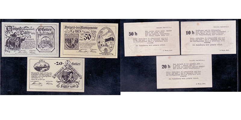 NÖ Notgeld Marktgemeinde Gars am Kamp 1920