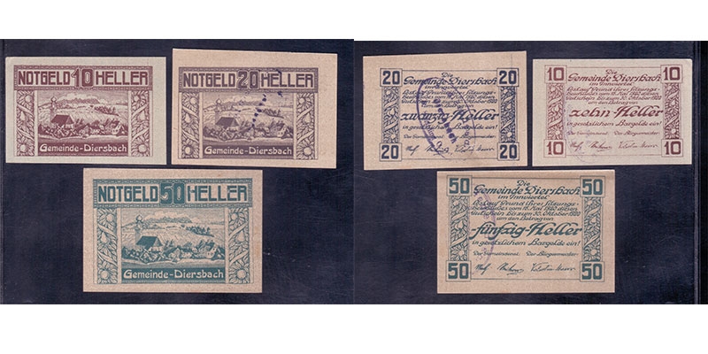 OÖ Notgeld Gemeinde Diersbach im Innviertel 1920