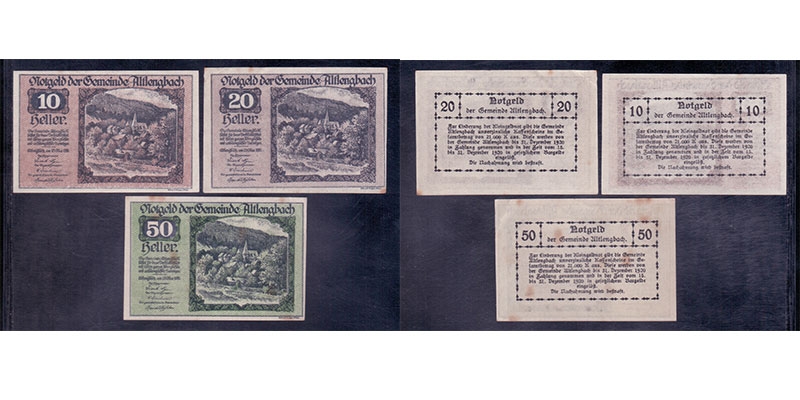 NÖ Notgeld der Gemeinde Altlengbach 1920