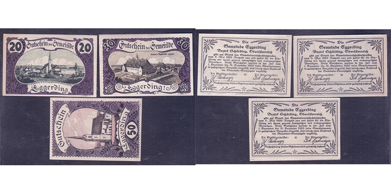 OÖ Notgeld Gemeinde Eggerding 1920