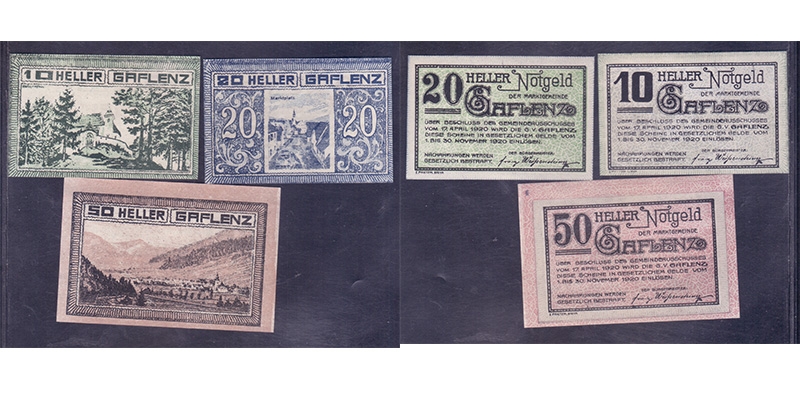 OÖ Notgeld Marktgemeinde Gaflenz 1920