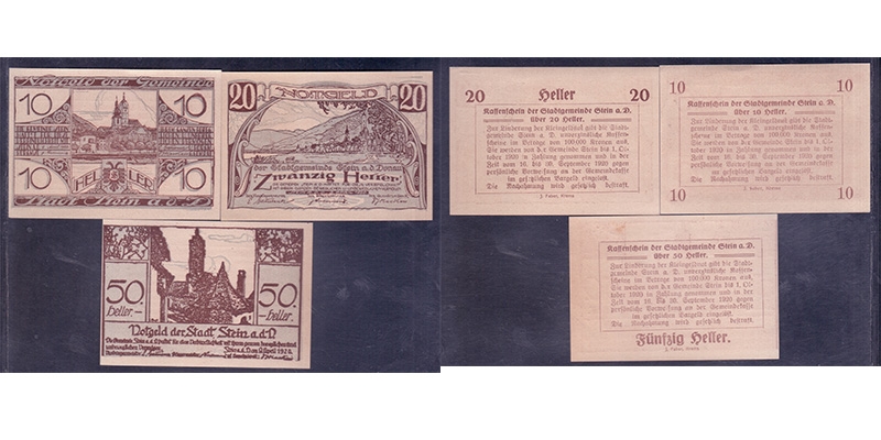 NÖ Notgeld Stein a.d. Donau 1920