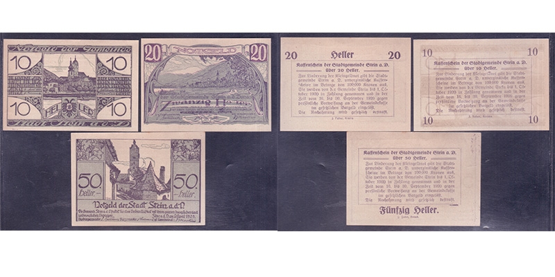 NÖ Notgeld Stein a.d. Donau 1920