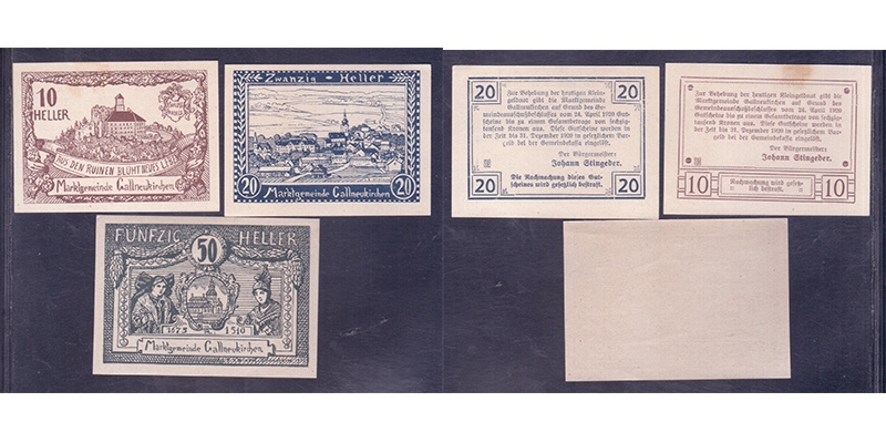 OÖ Notgeld Marktgemeinde Gallneukirchen 1920