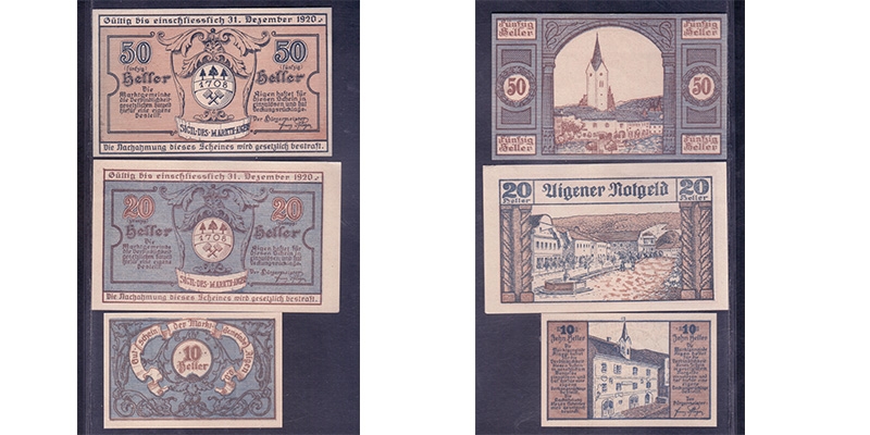 OÖ Notgeld Marktgemeinde Aigen 1920