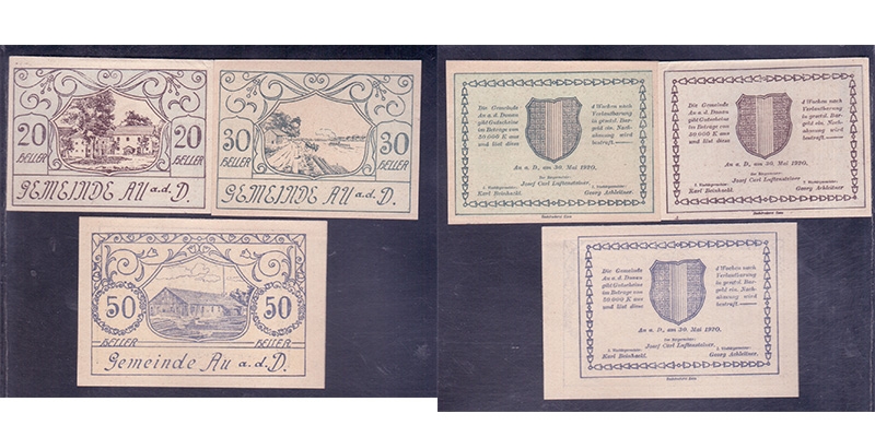 OÖ Notgeld Gemeinde Au a/d Donau 1920