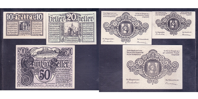 Salzburg Notgeld Marktgemeinde St. Veit im Pongau 1920