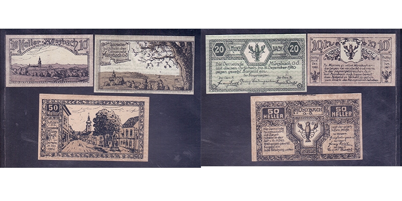 OÖ Notgeld Gemeinde Münzbach 1920