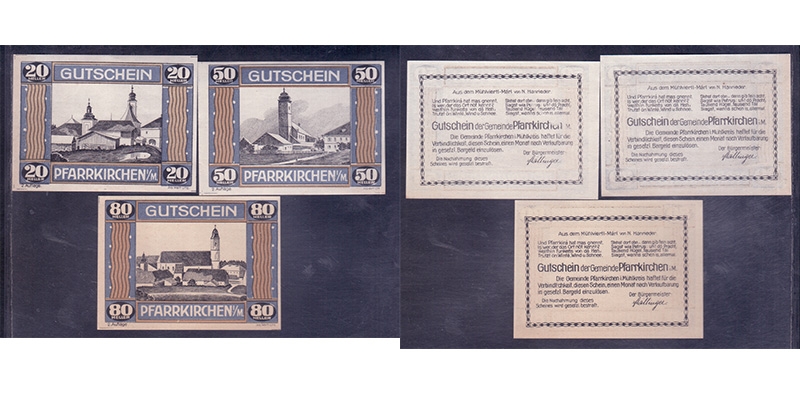 OÖ Gutschein Gemeinde Pfarrkirchen im Mühlkreis 1920