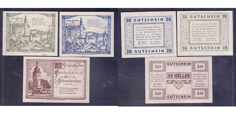 OÖ Notgeld Ortsgemeinde Steinerkirchen a/d Traun 1920