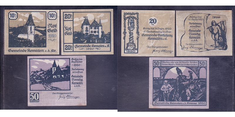 OÖ Notgeld Gemeinde Kematen a/d Krems 1920