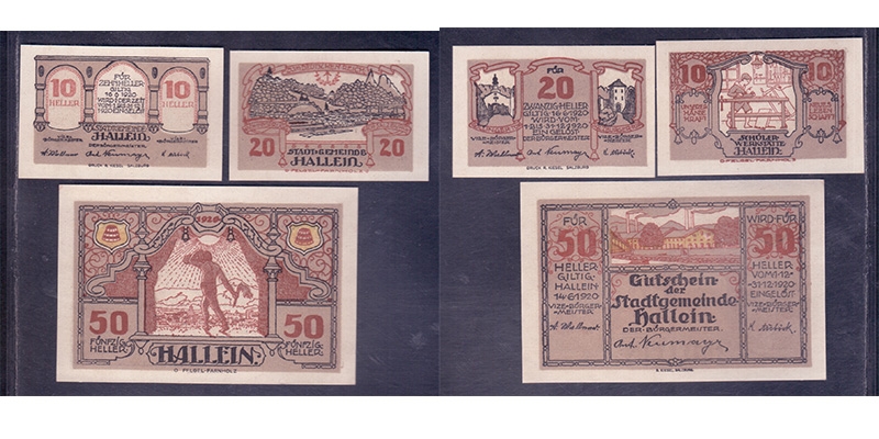 Salzburg Notgeld Stadtgemeinde Hallein 1920