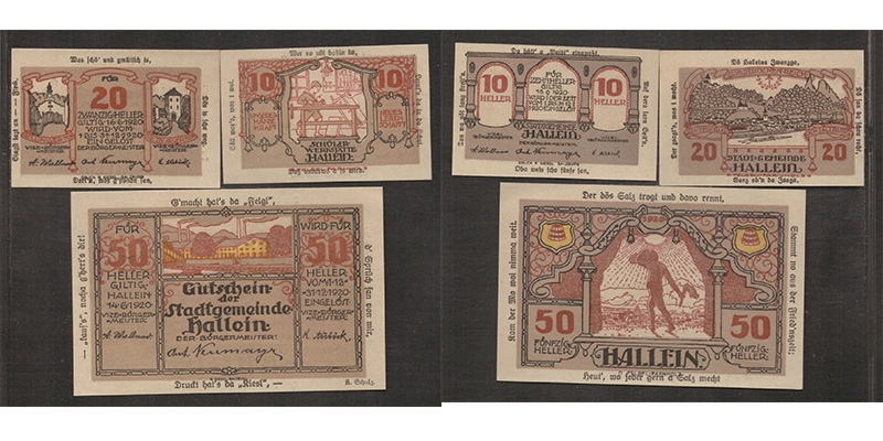 Salzburg Notgeld Stadtgemeinde Hallein 1920