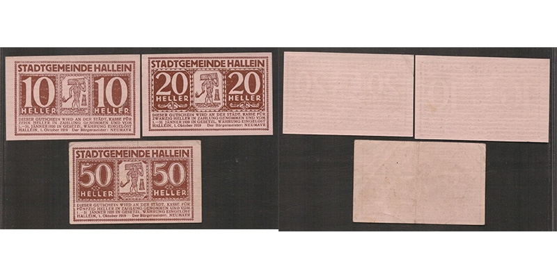 Salzburg Notgeld Stadtgemeinde Hallein 1920