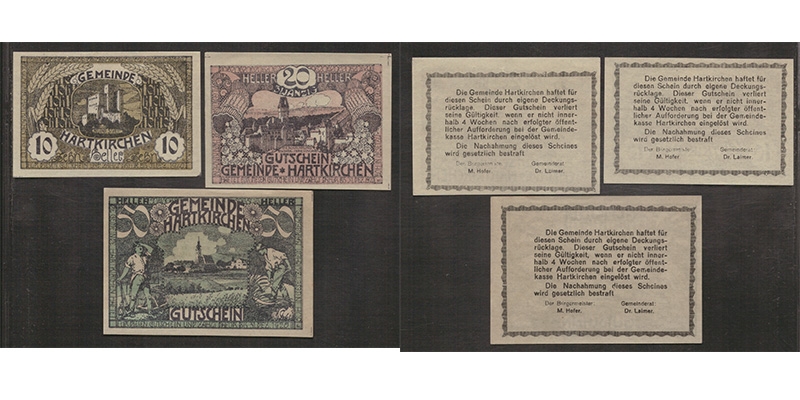 OÖ Notgeld Gemeinde Hartkirchen 1920