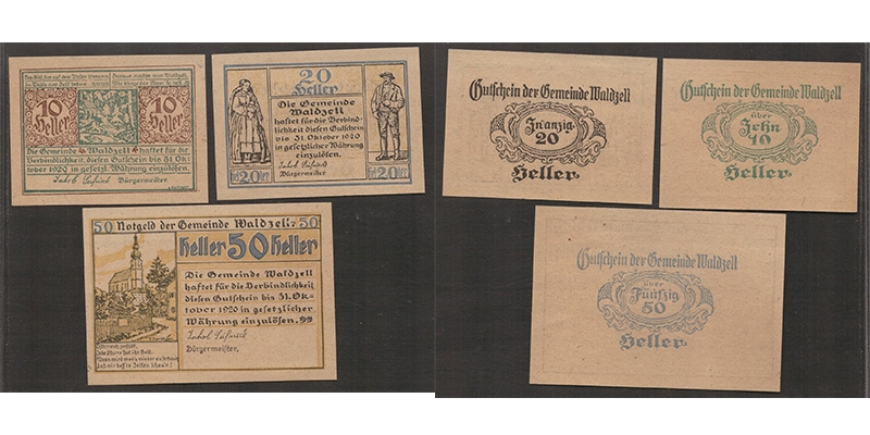 OÖ Gutschein Gemeinde Waldzell 1920