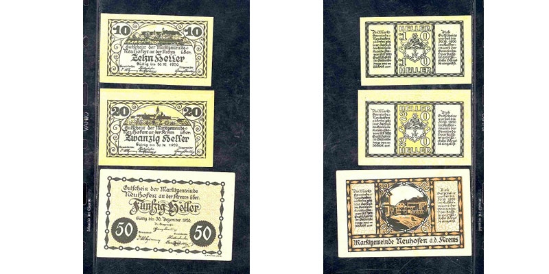 NÖ Notgeld Neuhofen an der Krems 1920