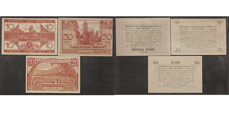 NÖ Notgeld Gemeinde Stein a/d Donau 1920