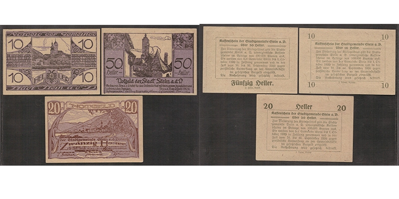 NÖ Notgeld Gemeinde Stein a/d Donau 1920