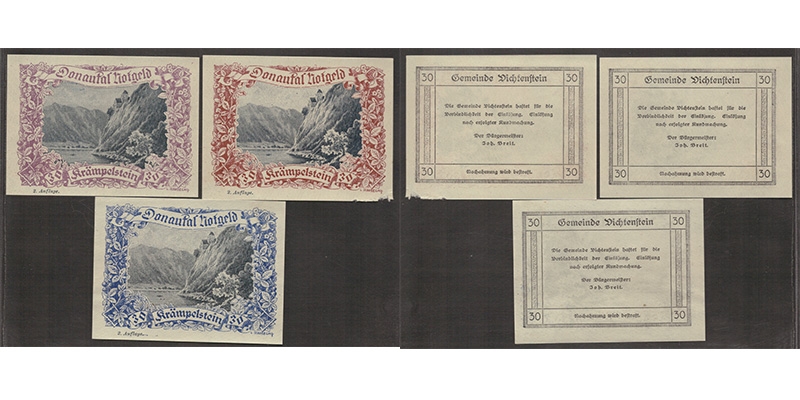 OÖ Donautal Notgeld Vichtenstein 1920 2. Auflage