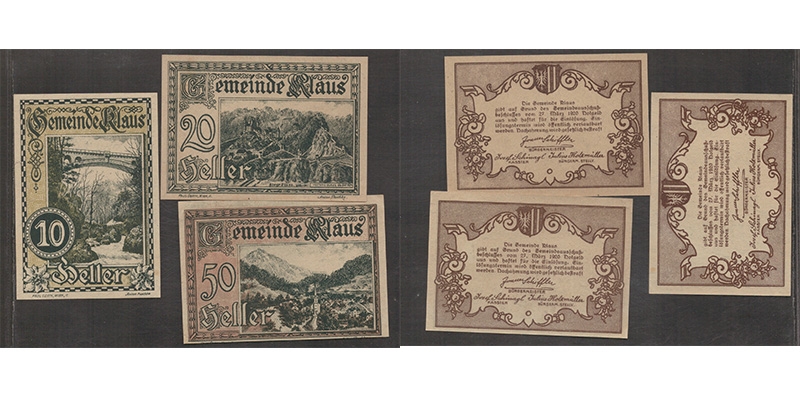 OÖ Notgeld Gemeinde Klaus 1920