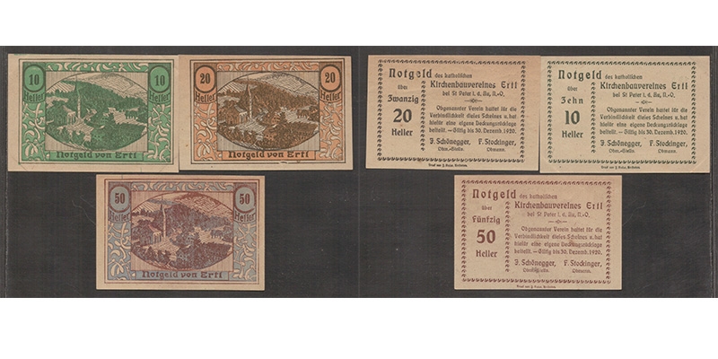 NÖ Notgeld Privat Kirchenbauverein Ertl 1920