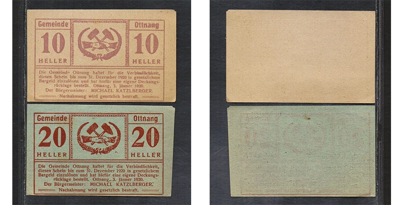 OÖ Notgeld Gemeinde Ottnang 1920