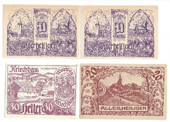 OÖ Notgeld Gemeinde Allerheiligen 1920