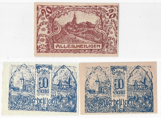 OÖ Notgeld Gemeinde Allerheiligen 1920