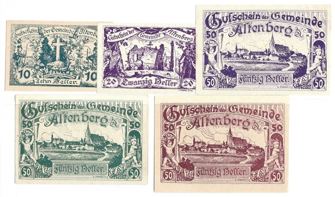 OÖ Gutschein Gemeinde Altenberg 1920