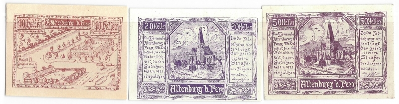 OÖ Notgeld Gemeinde Altenburg bei Perg 1920