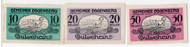 OÖ Notgeld Gemeinde Eggenberg 1920