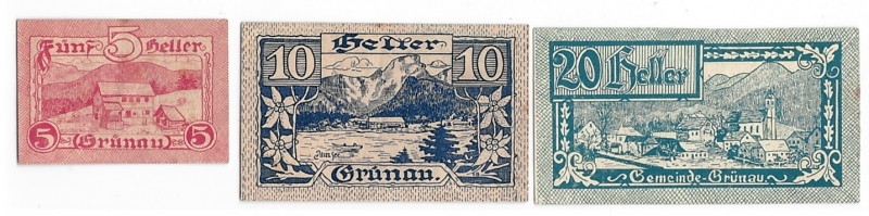 OÖ Notgeld Gemeinde Grünau 1920