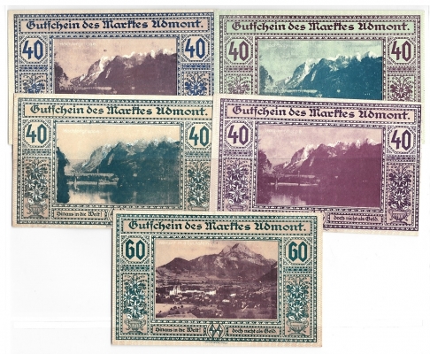 Steiermark Gutschein des Marktes Admont 1920