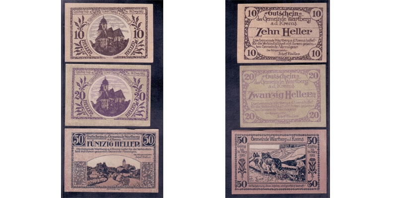 NÖ Notgeld Wartberg a/d Krems 1920