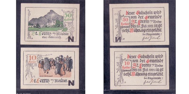 OÖ Notgeld St. Lorenz am Mondsee 1920 Serie N