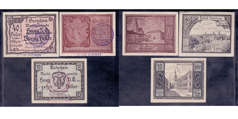 NÖ Notgeld Haag - Marktgemeinde 1920 3. Auflage