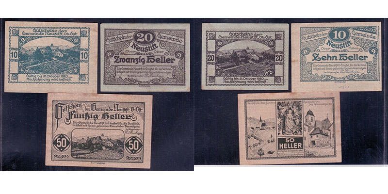 OÖ Notgeld Gemeinde Neustift 1920