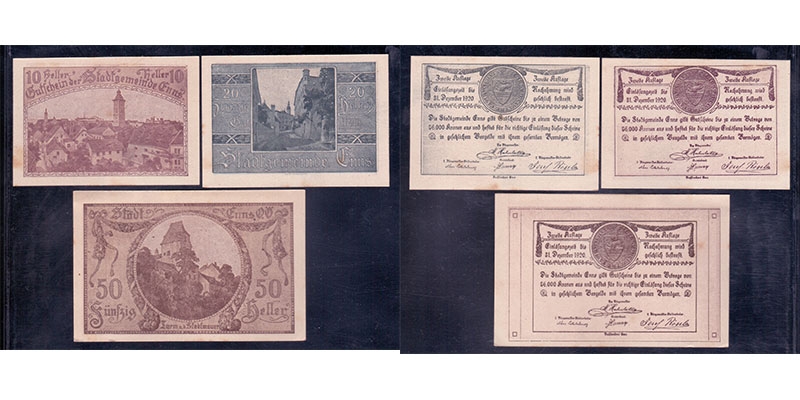 OÖ Notgeld Stadtgemeinde Enns 1920