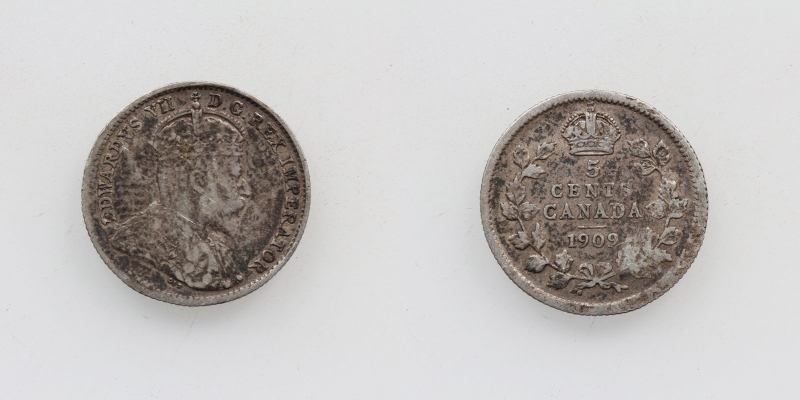 Kanada Edward VII. 5 Cent 1909 Silber
