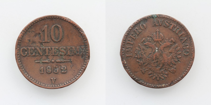 Franz Joseph I. 10 Centesimi 1852 V Venedig