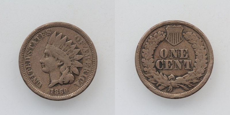 USA One Cent 1860