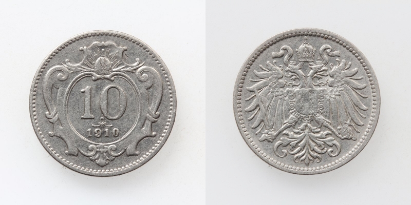 Österreich/Ungarn Franz Joseph I. 10 Heller 1910