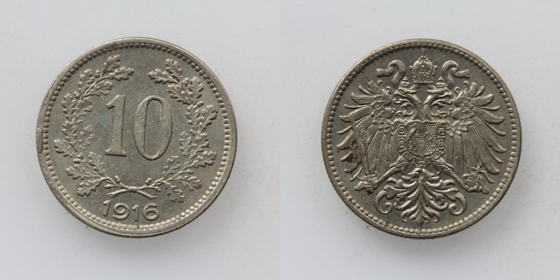 Österreich/Ungarn Franz Joseph I. 10 Heller 1916