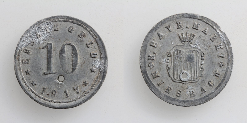 Bayern 10 Pfennig Miesbach 1917
